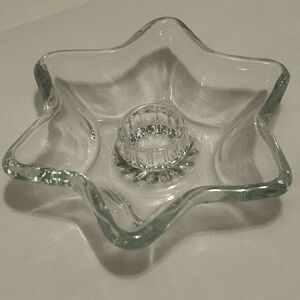 Star-Shaped Glass Candle Holders